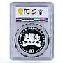 Bulgaria 10 leva Dimitar Peshev Rescue of Jews PR65 PCGS silver coin 2003