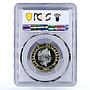 Gibraltar 2 pounds Weapons Cannon Arms MS62 PCGS CuNiBrass coin 2003