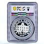 Argentina 1 peso Republican Central Bank Building PR68 PCGS silver coin 2005