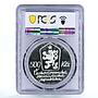 Czechoslovakia 500 korun Painter Josef Lada PR63 PCGS silver coin 1987