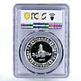Pakistan 100 rupees Islamic Summit Minar PCGS MS67 silver coin 1977