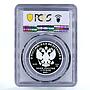 Russia 2 rubles Weapons Designer Mikhail Kalashnikov PR70 PCGS silver coin 2019