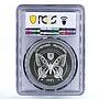 Slovakia 500 korun Pieninsky National Park Butterfly MS68 PCGS silver coin 1997