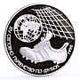 Bulgaria 25 leva Football World Cup in Italy proof silver coin 1990