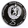 Bulgaria 25 leva Football World Cup in Italy proof silver coin 1990