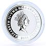 Cook Islands 2 dollars The Silver Age Poet Alex Blok colored silver coin 2006