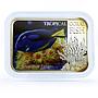 Niue 1 dollar Tropical Coral Fish Royal Blue Tang Fauna colored silver coin 2013