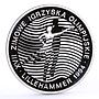 Poland 300000 zlotych Lillehammer Olympic Games Figure Skating silver coin 1993