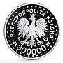 Poland 300000 zlotych Lillehammer Olympic Games Figure Skating silver coin 1993