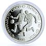 Bulgaria 25 leva Football World Cup in Italy Players proof silver coin 1989