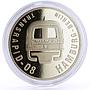 Liberia 10 dollars Transrapid-08 Train Railways Railroad proof silver coin 1999