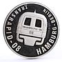 Liberia 10 dollars Transrapid-08 Train Railways Railroad proof silver coin 1999