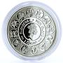 Niue 1 dollar Alphonse Mucha Zodiac series Virgo colored silver coin 2011