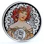 Niue 1 dollar Alphonse Mucha Zodiac series Virgo colored silver coin 2011