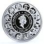 Niue 1 dollar Alphonse Mucha Zodiac series Virgo colored silver coin 2011