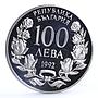 Bulgaria 100 leva The Radetsky Steam Liner Ship proof silver coin 1992