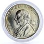 Malta 1 lira Famous People Philosopher Socialist Manwel Dimech silver coin 1972