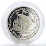 USSR 150 rub 250 Anniversary Russian America Boat Gabriel Gvozdev platinum 1990