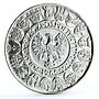 Poland 100 zlotych Polish State Millennium Royal Statues silver coin 1966