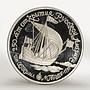 USSR 150 rub 250 Anniversary Russian America Boat Gabriel Gvozdev platinum 1990