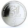 Argentina 5 pesos Football World Cup in South Africa Players silver coin 2010