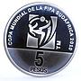 Argentina 5 pesos Football World Cup in South Africa Players silver coin 2010