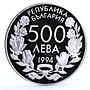 Bulgaria 500 leva Football World Cup in the USA Goalkeeper silver coin 1994