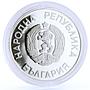 Bulgaria 25 leva Football World Cup in Mexico Player proof silver coin 1986