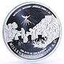 Jordan 10 dinars Abdullah II Millennium Baptism of Jesus proof silver coin 2000