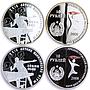 Transnistria set of 6 coins Beijing Olympic Games Sports silver coins 2008