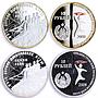 Transnistria set of 6 coins Beijing Olympic Games Sports silver coins 2008