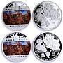 Malawi set of 6 coins Polish Painter Jan Matejko Art colored silver coins 2009