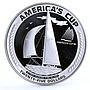 Samoa 25 dollars Americas Yachting Cup Sailboat Sports proof silver coin 1988