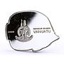 Vanuatu 50 vatu Tropical Fish series Butterflyfish proof silver coin 2006