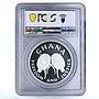 Ghana 50 cedis FAO Fisheries Conference Boat PR68 PCGS silver piedfort coin 1984