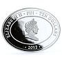 Fiji 10 dollars Monaco Princess Grace Kelly Red Rose Flower silver coin 2012