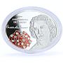 Fiji 10 dollars Monaco Princess Grace Kelly Red Rose Flower silver coin 2012