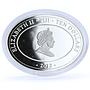 Fiji 10 dollars Monaco Princess Grace Kelly Red Rose Flower silver coin 2012