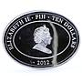 Fiji 10 dollars Monaco Princess Grace Kelly Red Rose Flower silver coin 2012