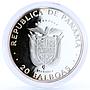 Panama 20 balboas Discoverer of the Pacific proof silver coin 1985