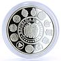 Bolivia 10 bolivianos Encounter of Two Worlds Rising Sun proof silver coin 1991