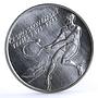 Czechoslovakia 500 korun Centennial of Czech Tennis Sports silver coin 1993