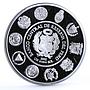 Peru 1 sol Ibero America Indians Sailing Moche Ceramic proof silver coin 2002