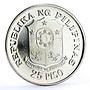 Philippines 25 piso 25th Anniversary of Central Bank silver coin 1974