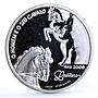Portugal 1000 escudos Cavalo Lusitano Horseman Horse proof silver coin 2000