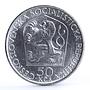 Czechoslovakia 50 korun Revolutionary Politics Vladimir Lenin silver coin 1970