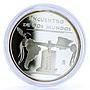 Spain 8 reales Encounter of Two Worlds Ibero America Fly Press Map Ag medal 2010