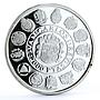 Spain 2000 pesetas Encounter of Two Worlds Juan Carlos I proof silver coin 1991