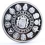 Spain 2000 pesetas Encounter of Two Worlds Juan Carlos I proof silver coin 1991