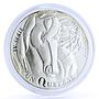 Guatemala 1 quetzal Ibero American Man Horse Animals Fauna silver coin 2000